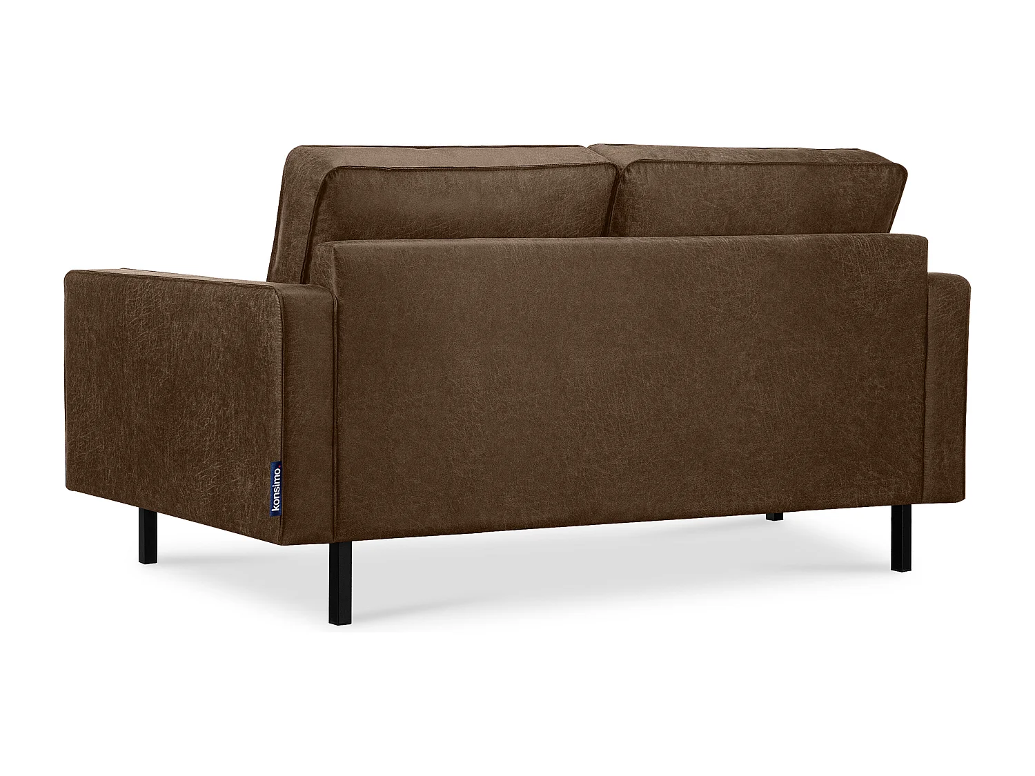Sofa 2-Sitzer - Dunkelbraun - INVIA
