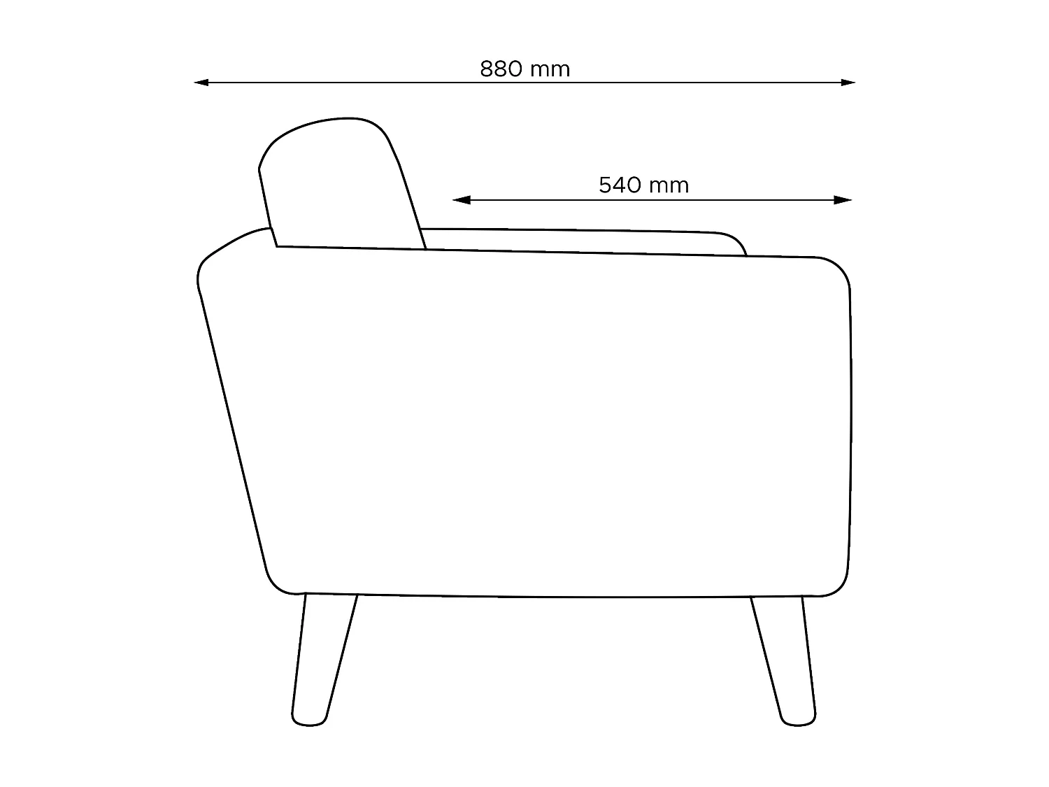 Sofa 2 Personen - Kaffeebraun/Braun - TAGIO