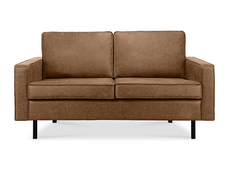 Sofa 2-Sitzer - Braun - INVIA