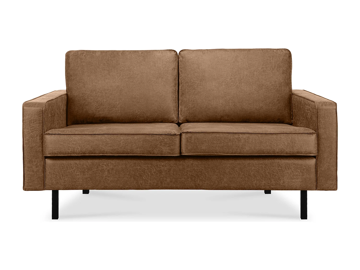 Sofa 2-Sitzer - Braun - INVIA