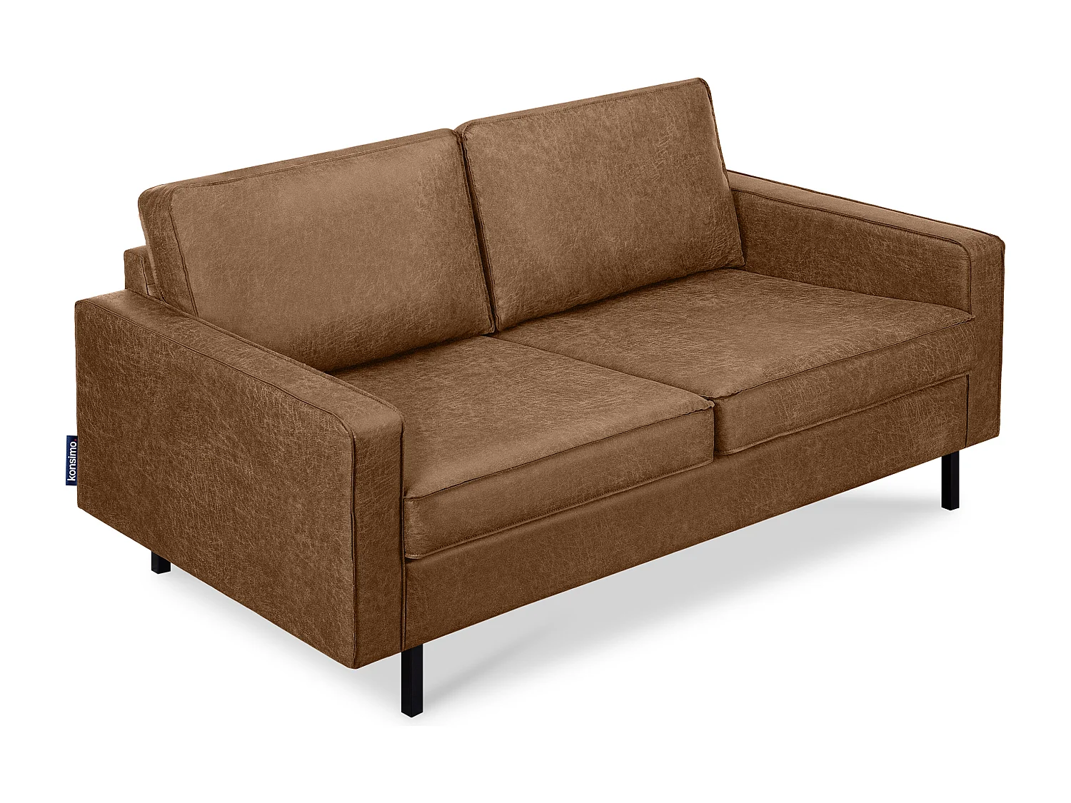 Sofa 2-Sitzer - Braun - INVIA