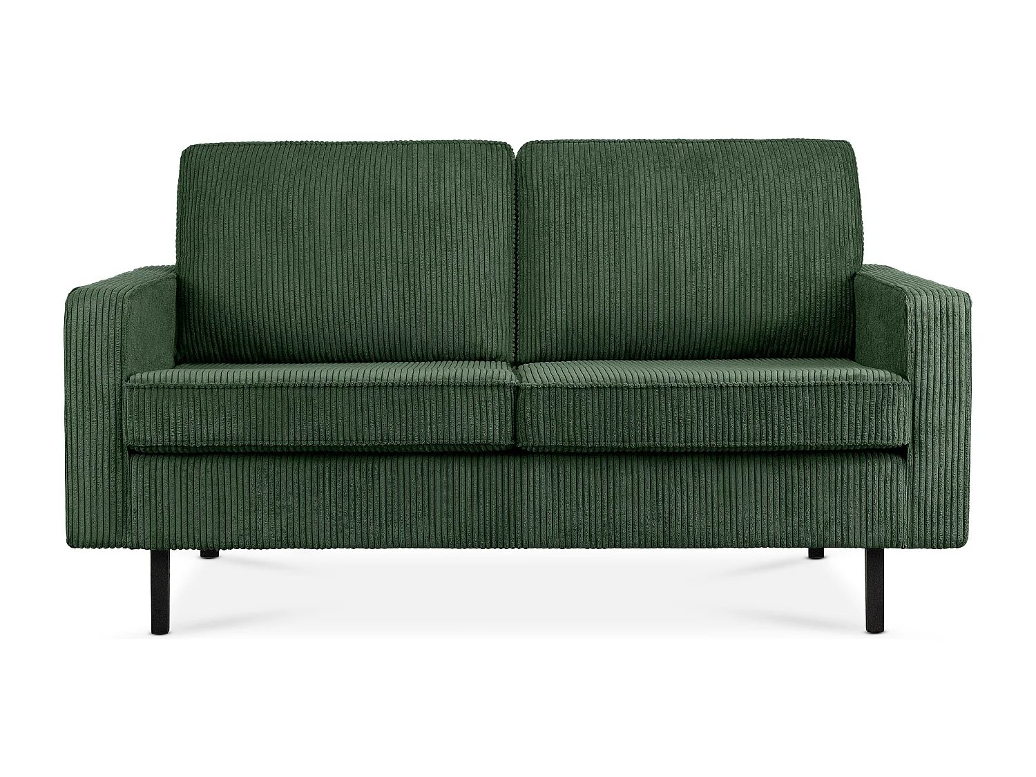 Sofa 2-Sitzer - Dunkelgrün - INVIA