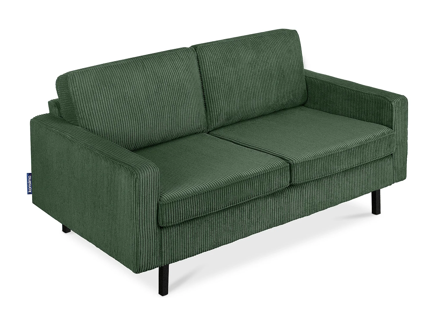 Sofa 2-Sitzer - Dunkelgrün - INVIA