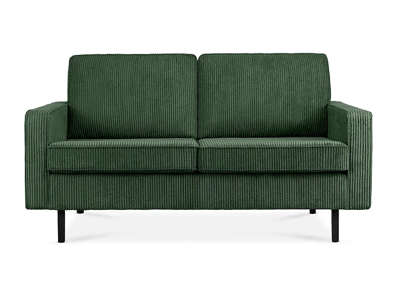 Sofa 2-Sitzer - Dunkelgrün - INVIA