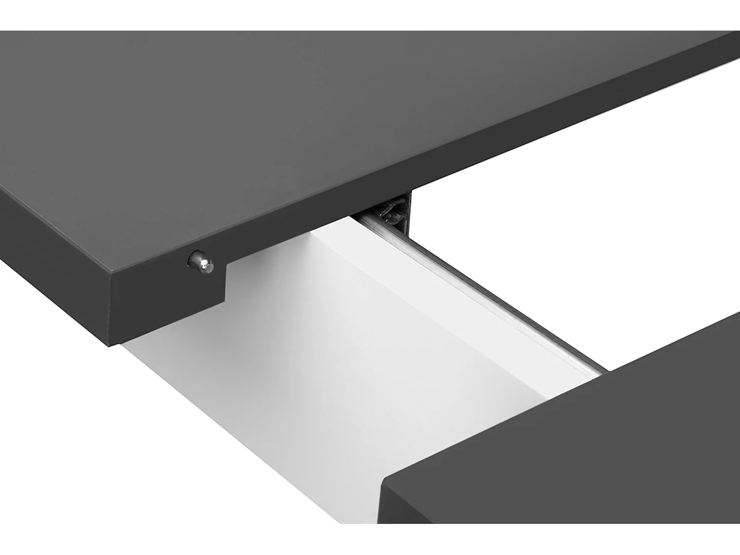 Klappbarer Esstisch  - Ausziehbar - Grau/Weiß - SALUTO