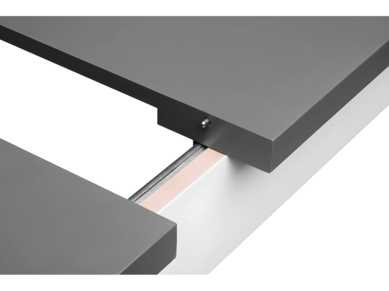 Klappbarer Esstisch  - Ausziehbar - Grau/Weiß - CENARE