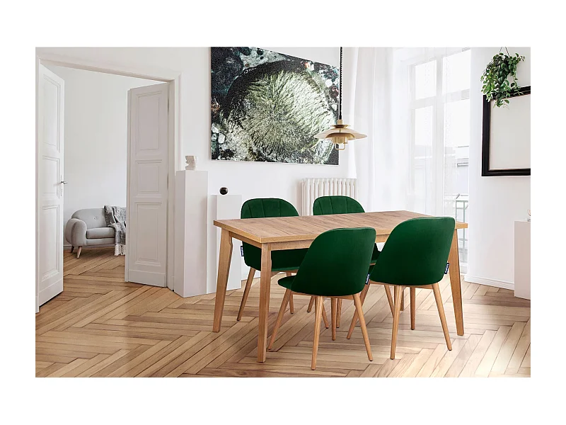 Klappbarer Esstisch  - Beige - RHENA