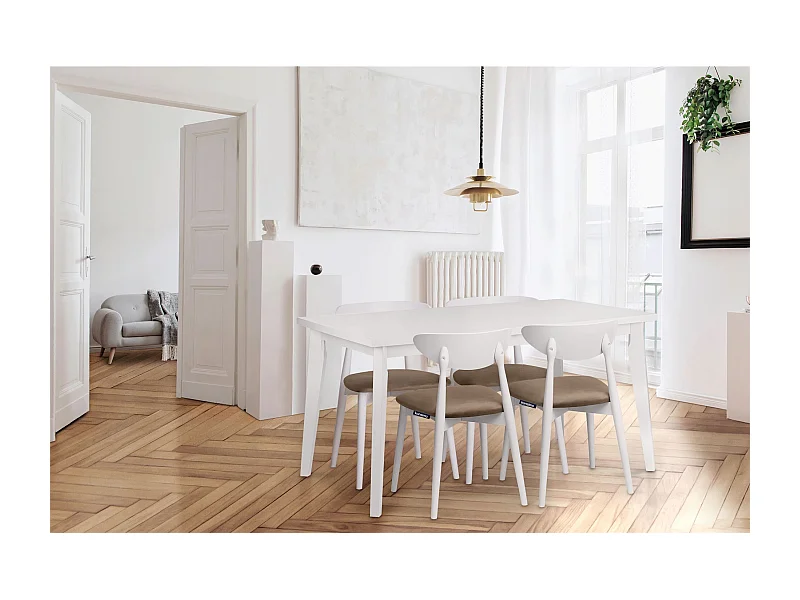 Klappbarer Esstisch  - Weiß - RHENA