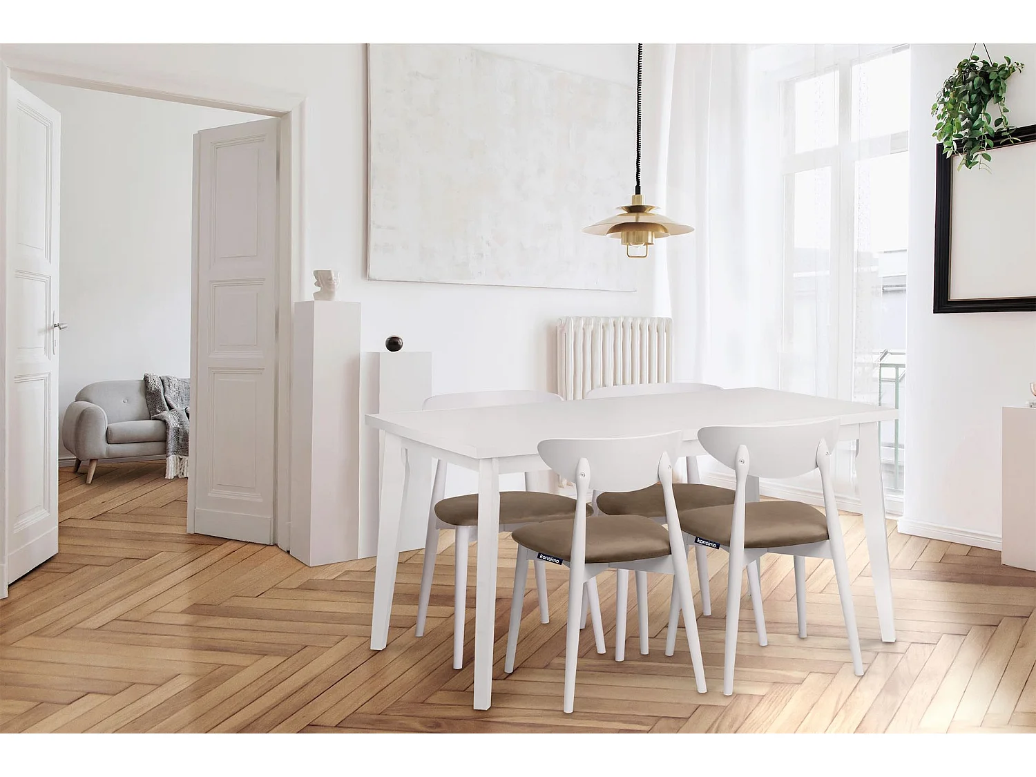 Klappbarer Esstisch  - Weiß - RHENA