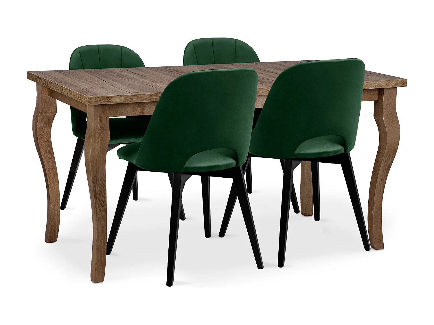 Klappbarer Esstisch  - Dunkelbraun - CABIO