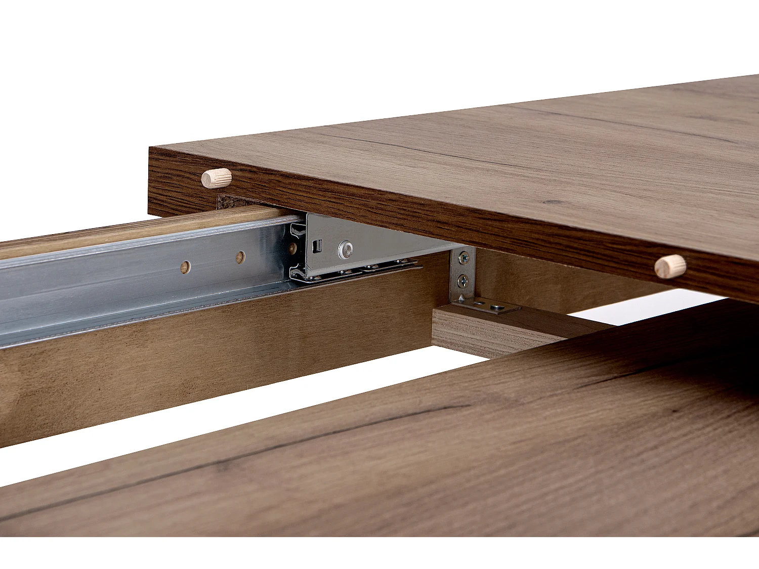 Klappbarer Esstisch  - Dunkelbraun - CABIO