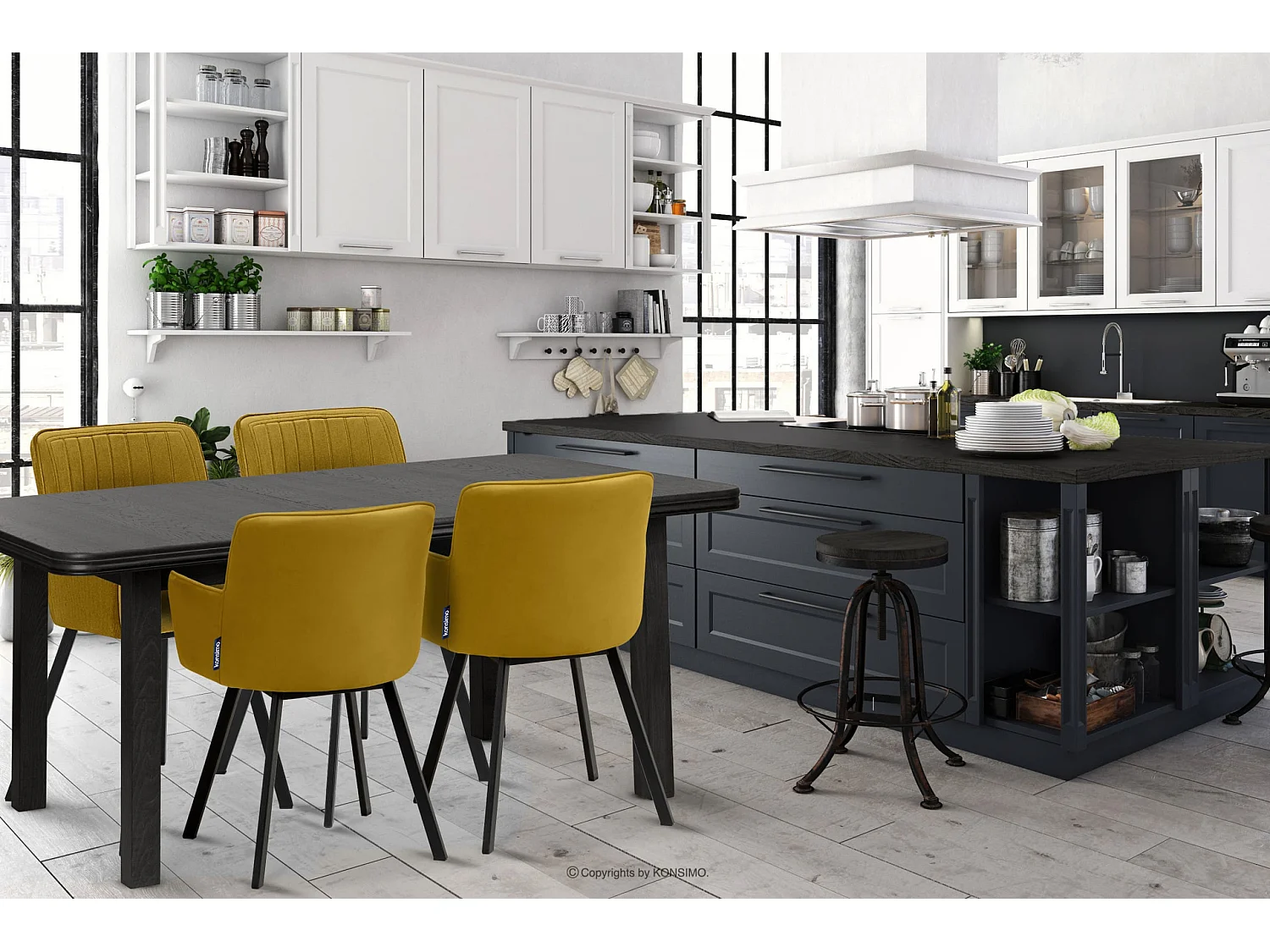 Klappbarer Esstisch  - Wenge Dekor - COSPE