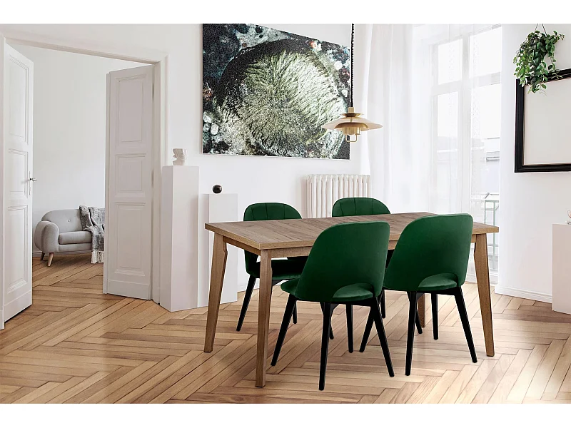 Klappbarer Esstisch  - Braun - RHENA