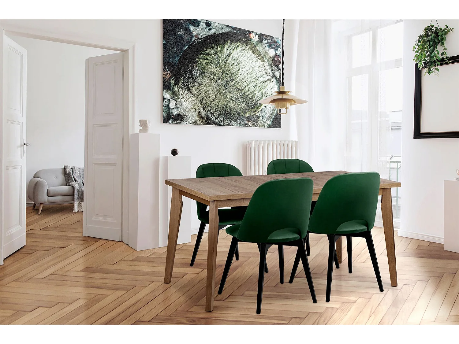 Klappbarer Esstisch  - Braun - RHENA