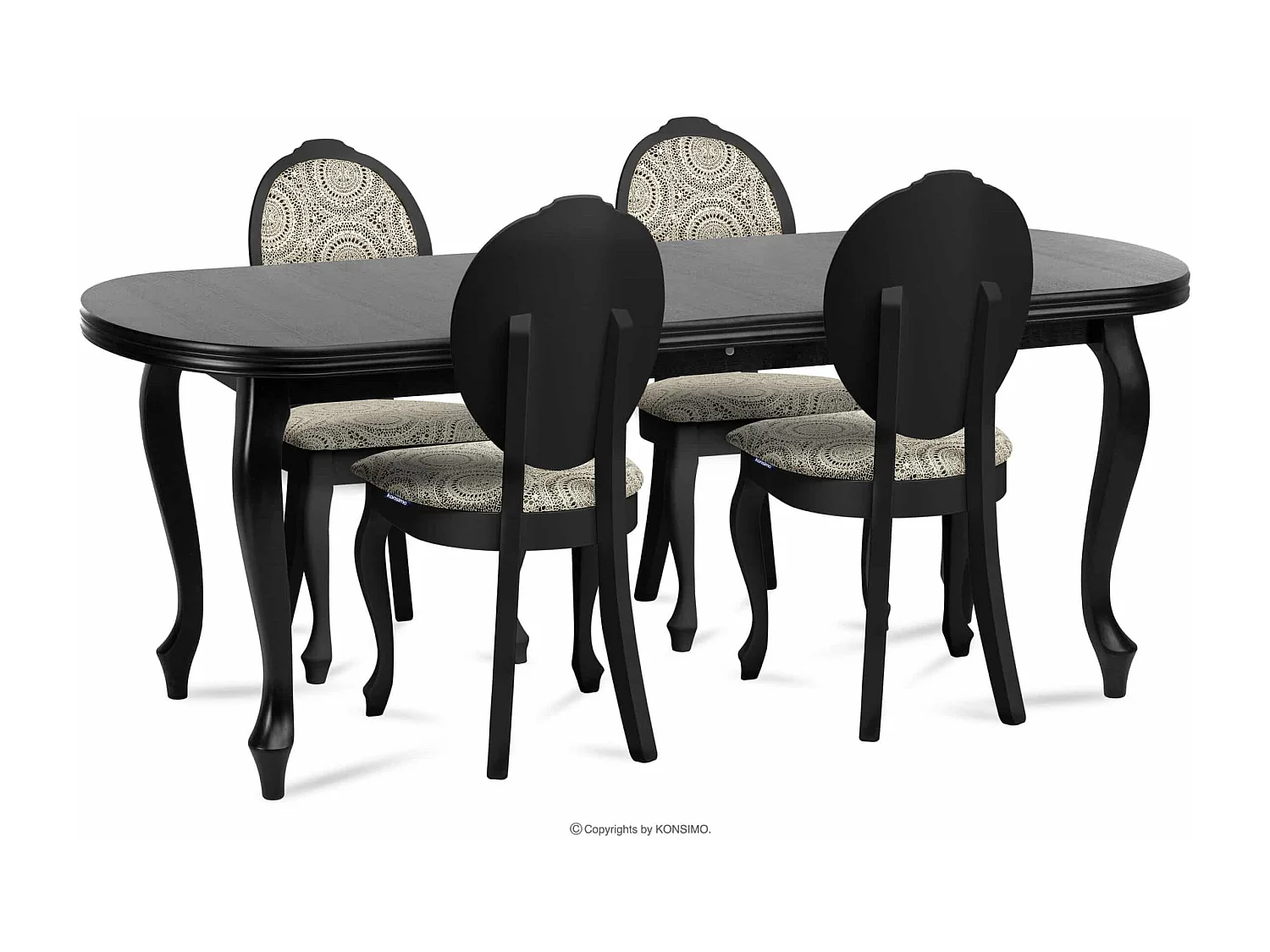 Klappbarer Esstisch  - Schwarz - ALTIS