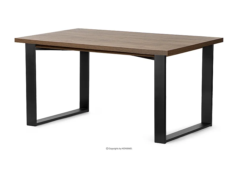 Klappbarer Esstisch  - Dunkelbraun - CETO