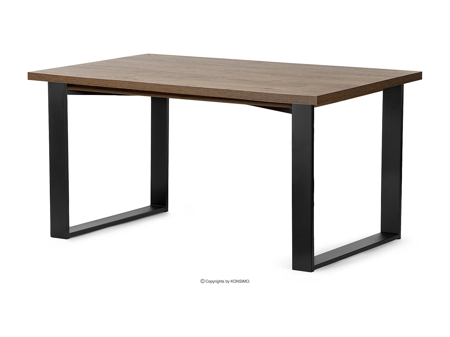 Klappbarer Esstisch  - Dunkelbraun - CETO