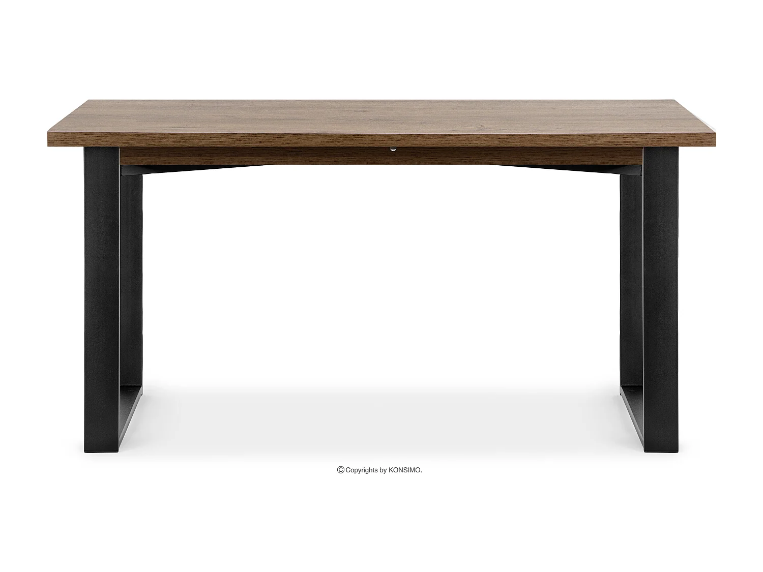 Klappbarer Esstisch  - Dunkelbraun - CETO