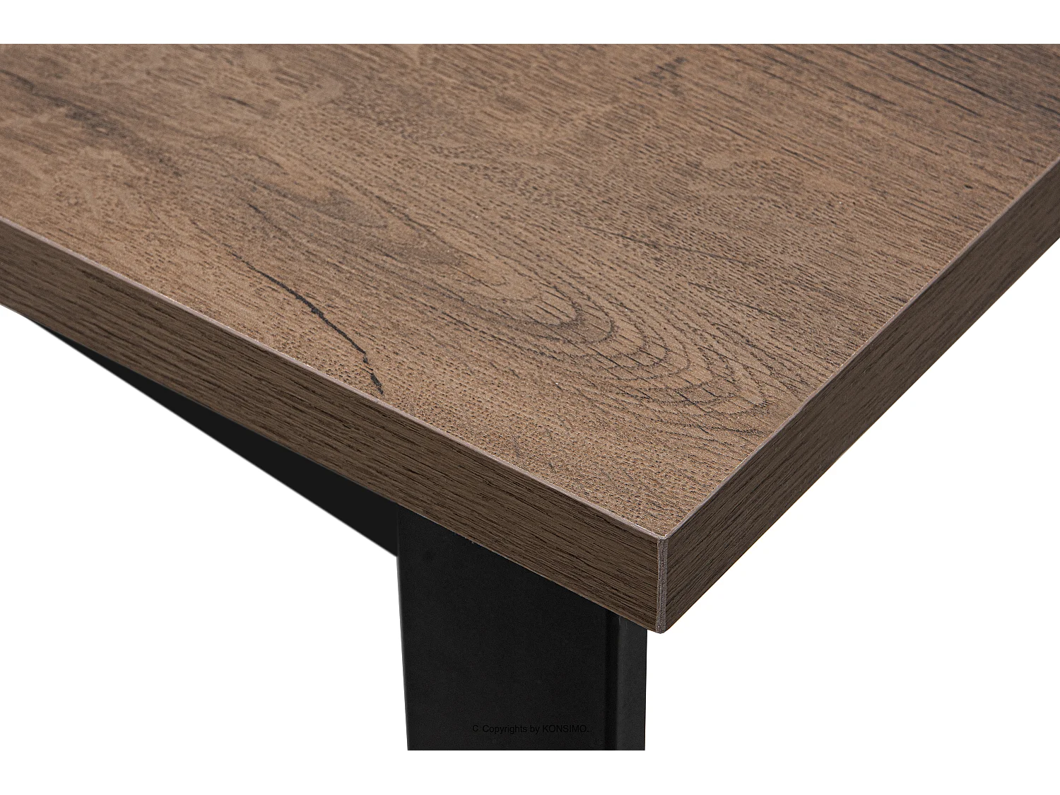 Klappbarer Esstisch  - Dunkelbraun - CETO