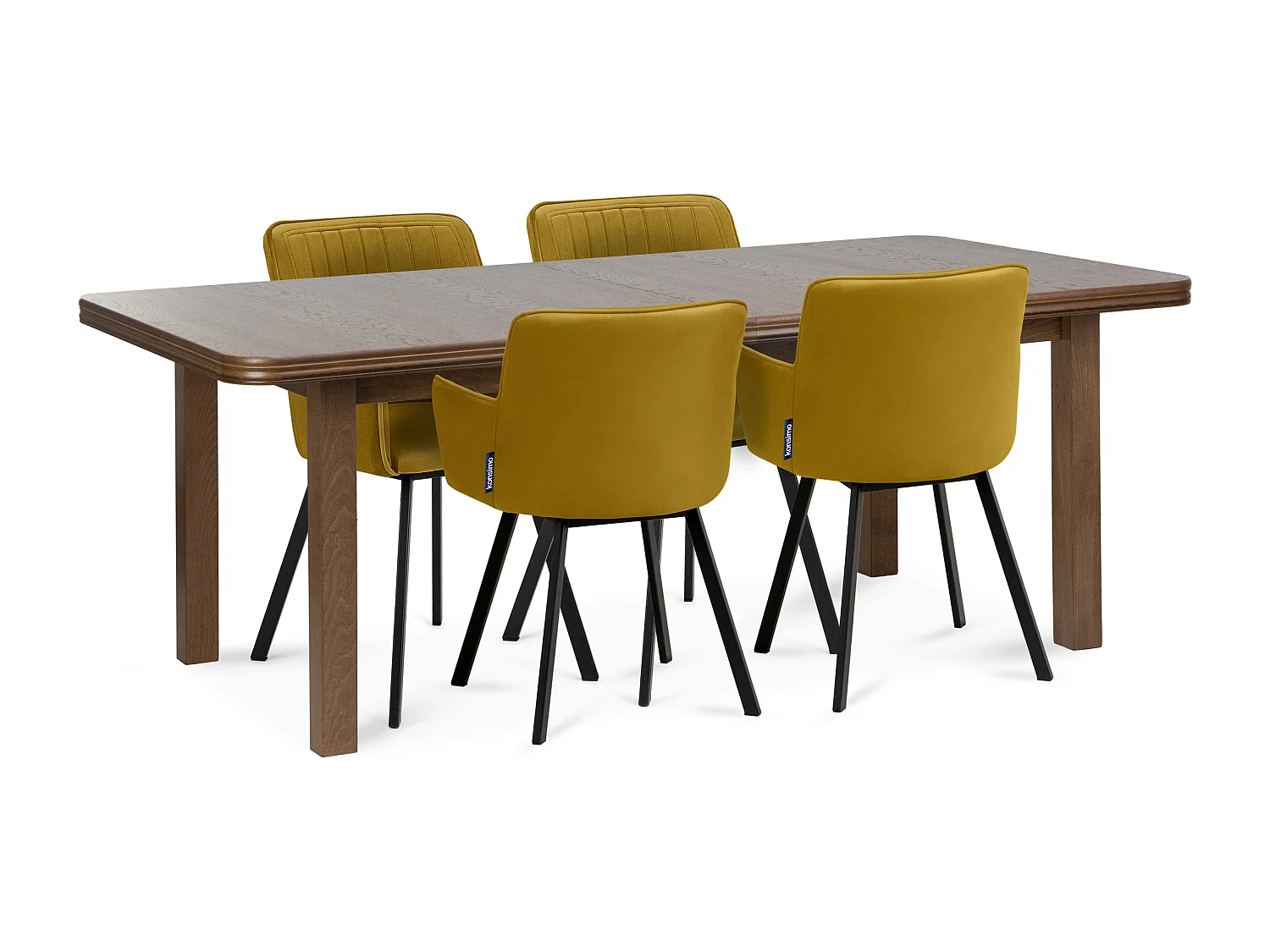 Klappbarer Esstisch  - Dunkelbraun - COSPE