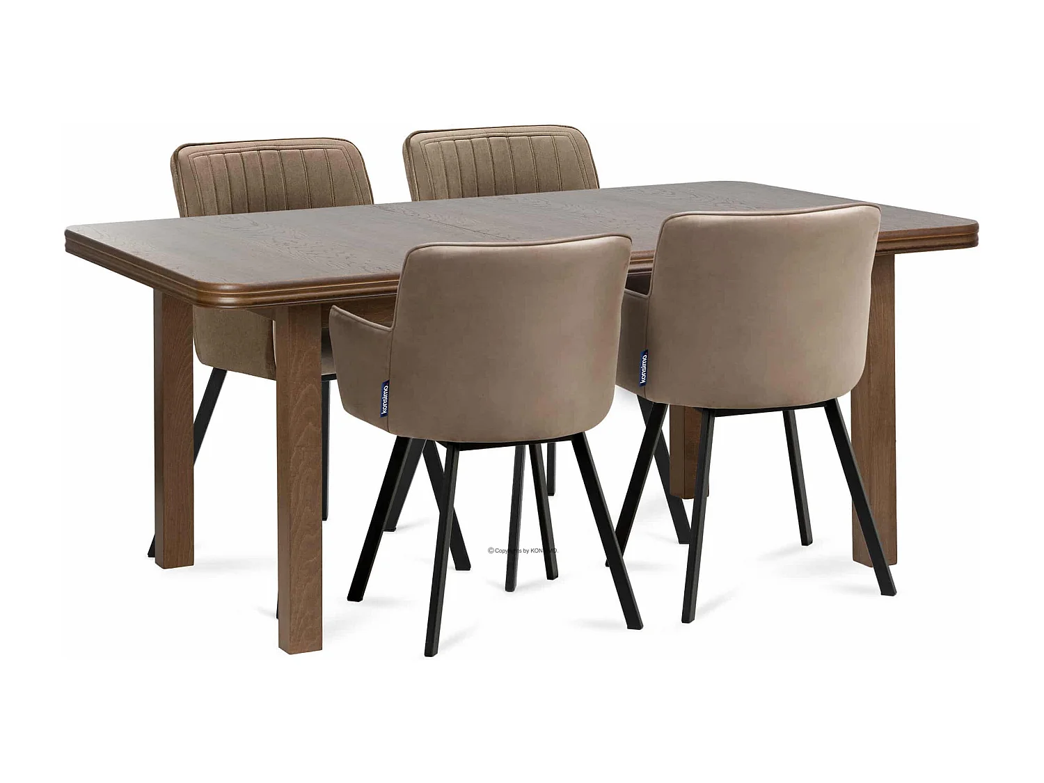 Klappbarer Esstisch  - Dunkelbraun - COSPE