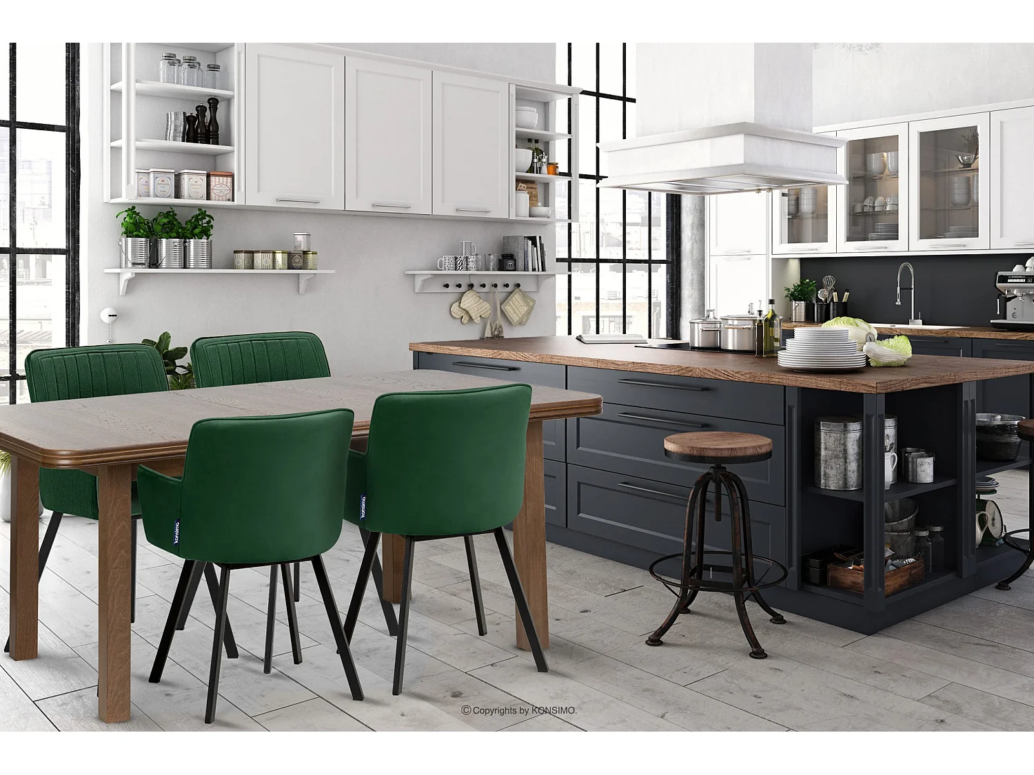 Klappbarer Esstisch  - Dunkelbraun - COSPE