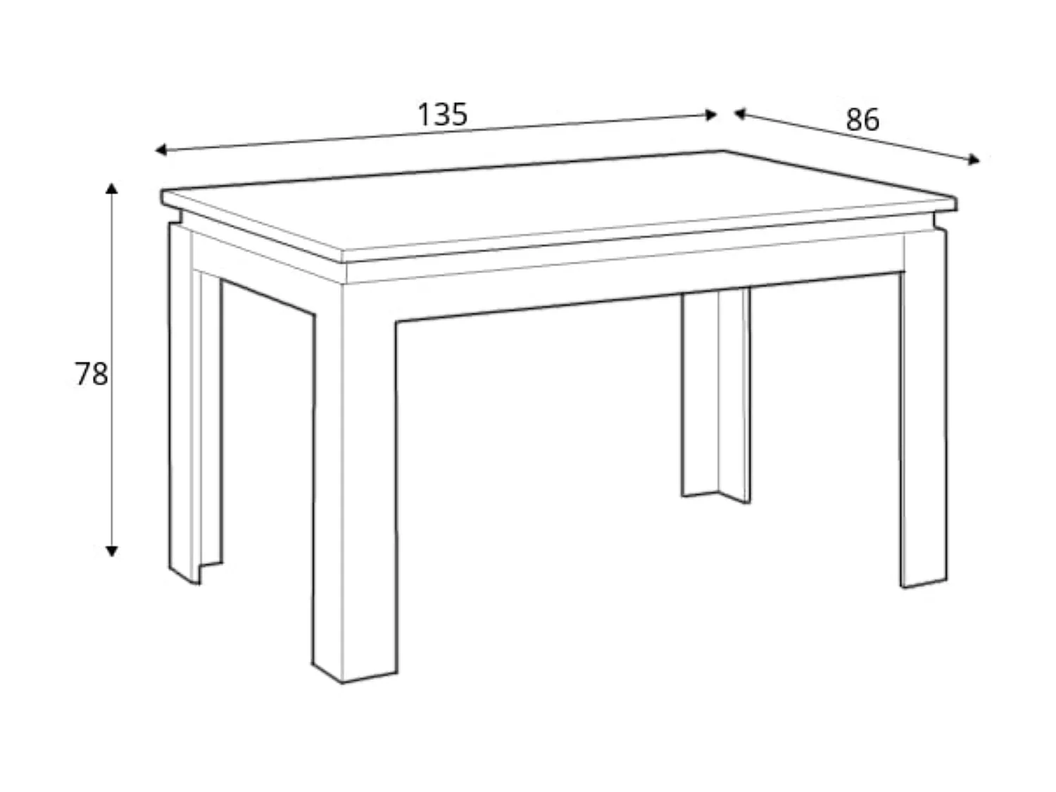 Ausziehbar Esstisch  - Ausziehbar - Glas Weiß/Eiche Wotan Dekor - DAMINO