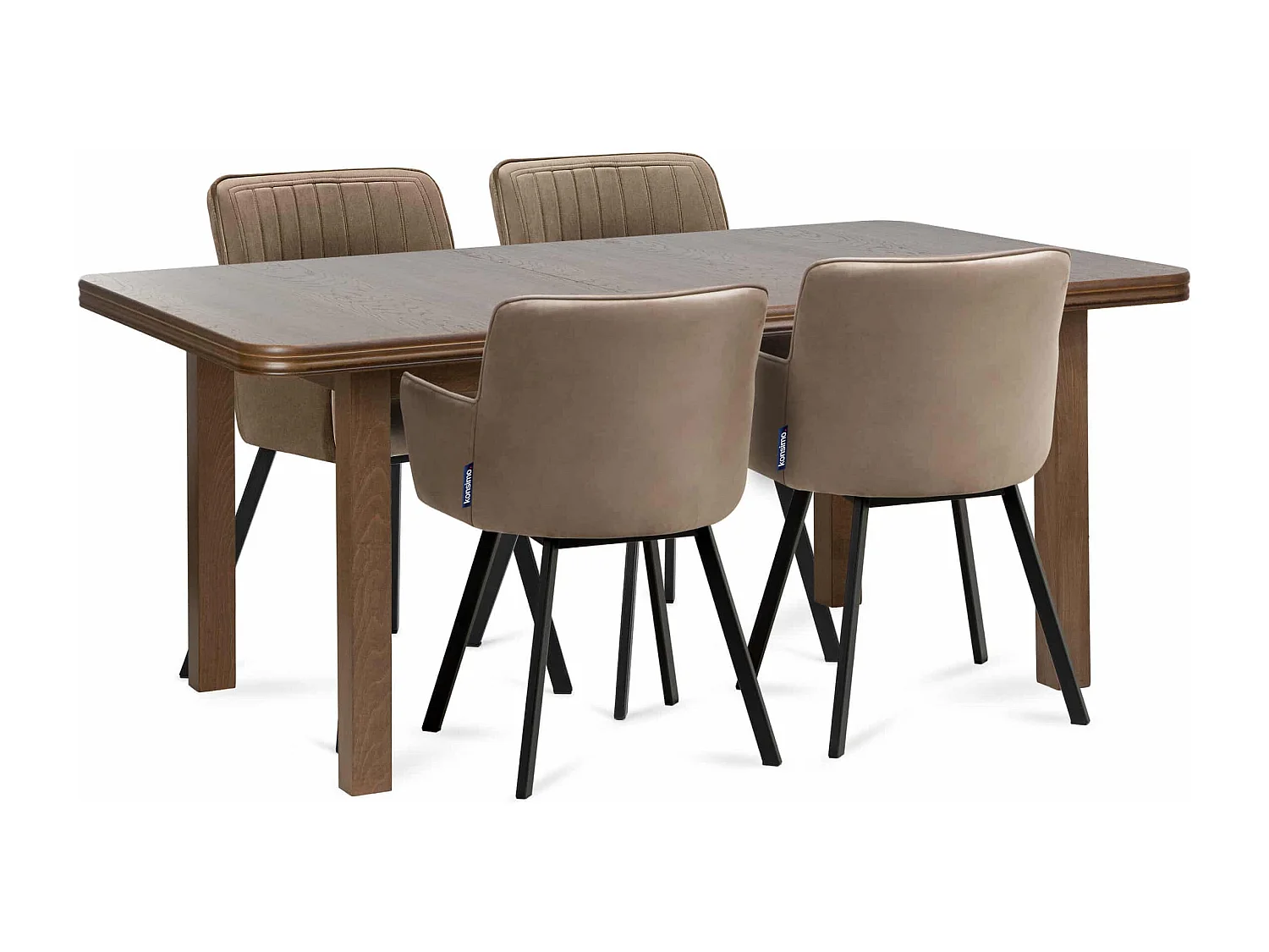 Klappbarer Esstisch  - Dunkelbraun - COSPE