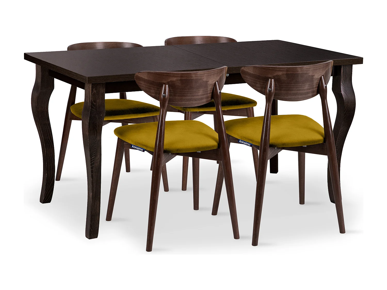 Klappbarer Esstisch  - Wenge Dekor - CABIO