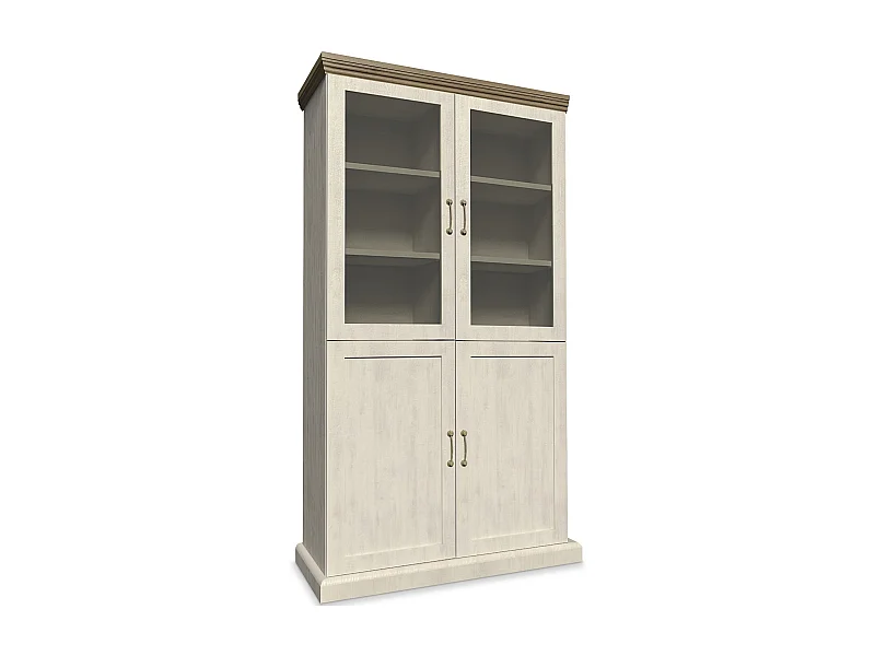 Vitrinenschrank  - Cremeweiß - ARVEN