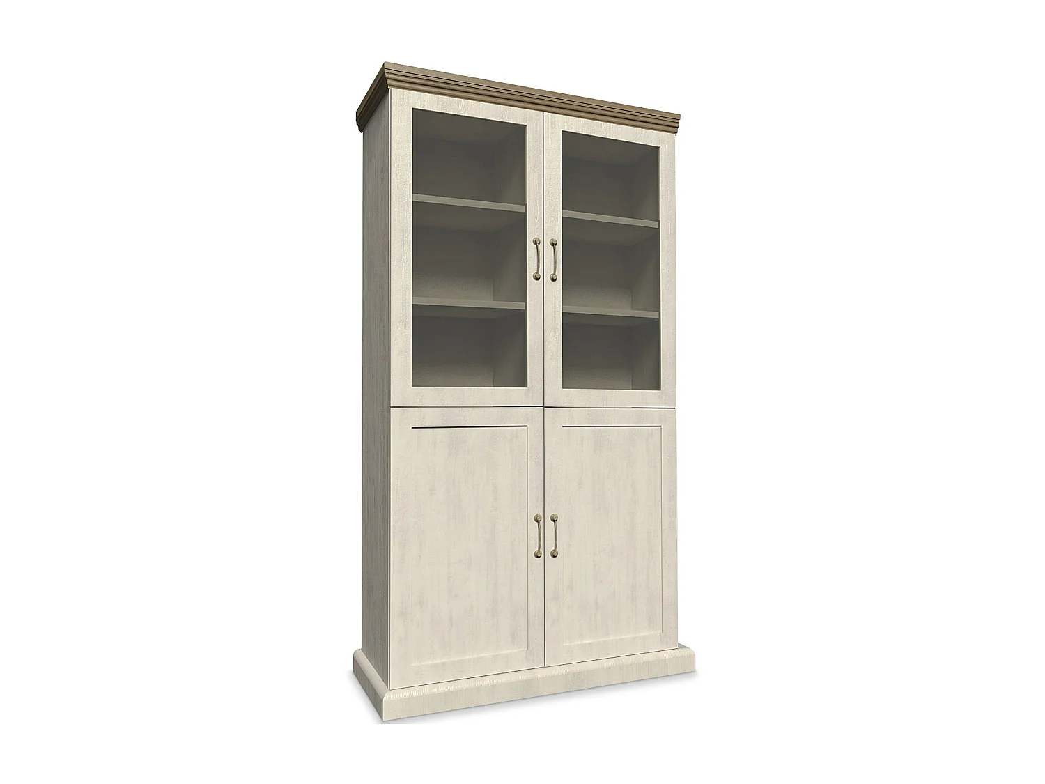 Vitrinenschrank  - Cremeweiß - ARVEN