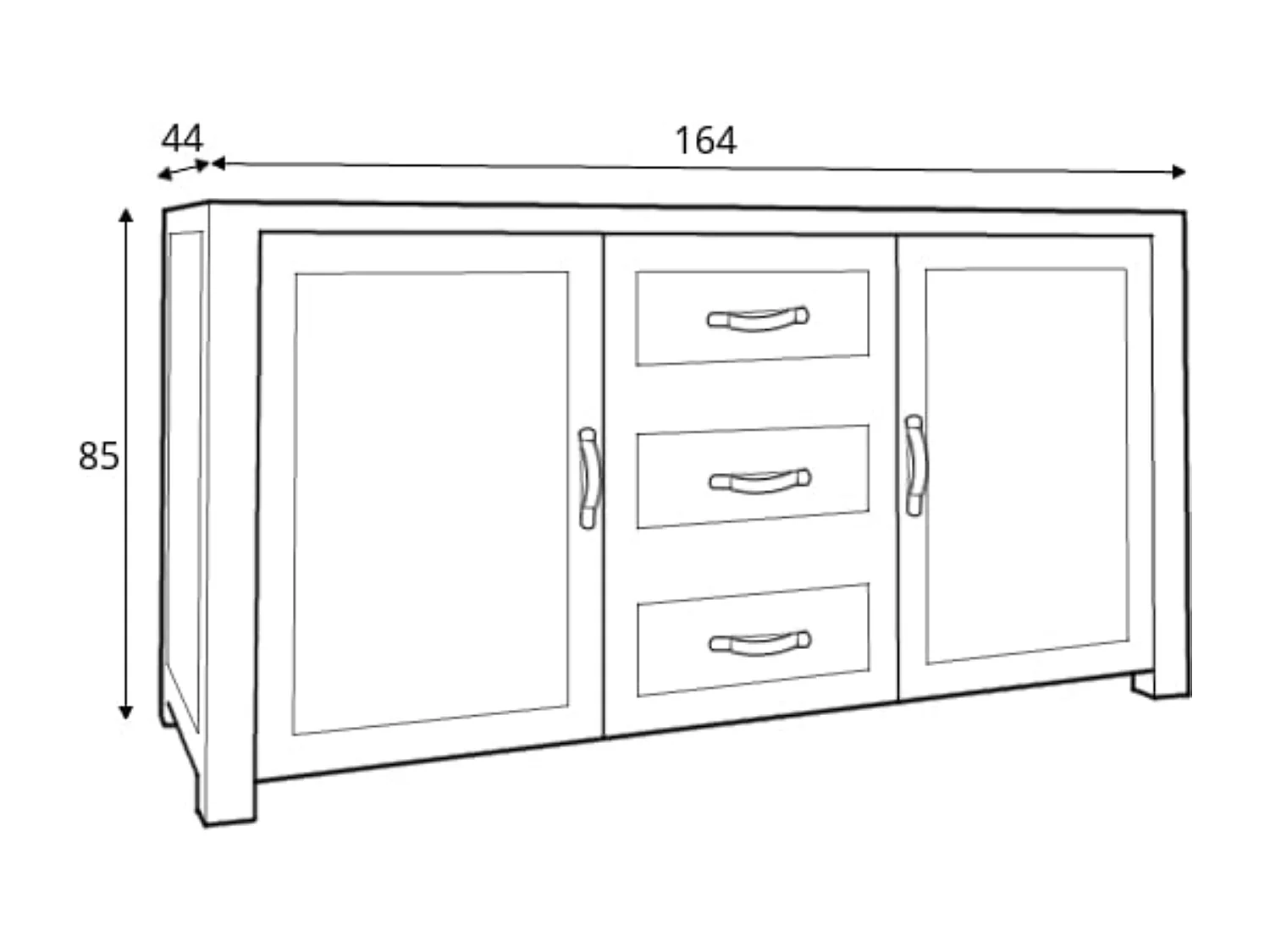 Kommode  - Braun - RABO