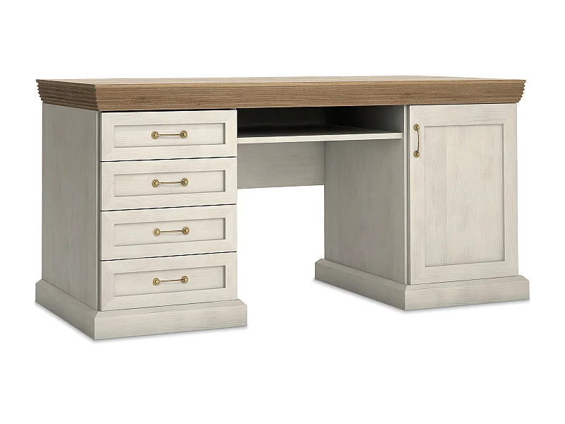 Schreibtisch - Cremeweiß - ARVEN