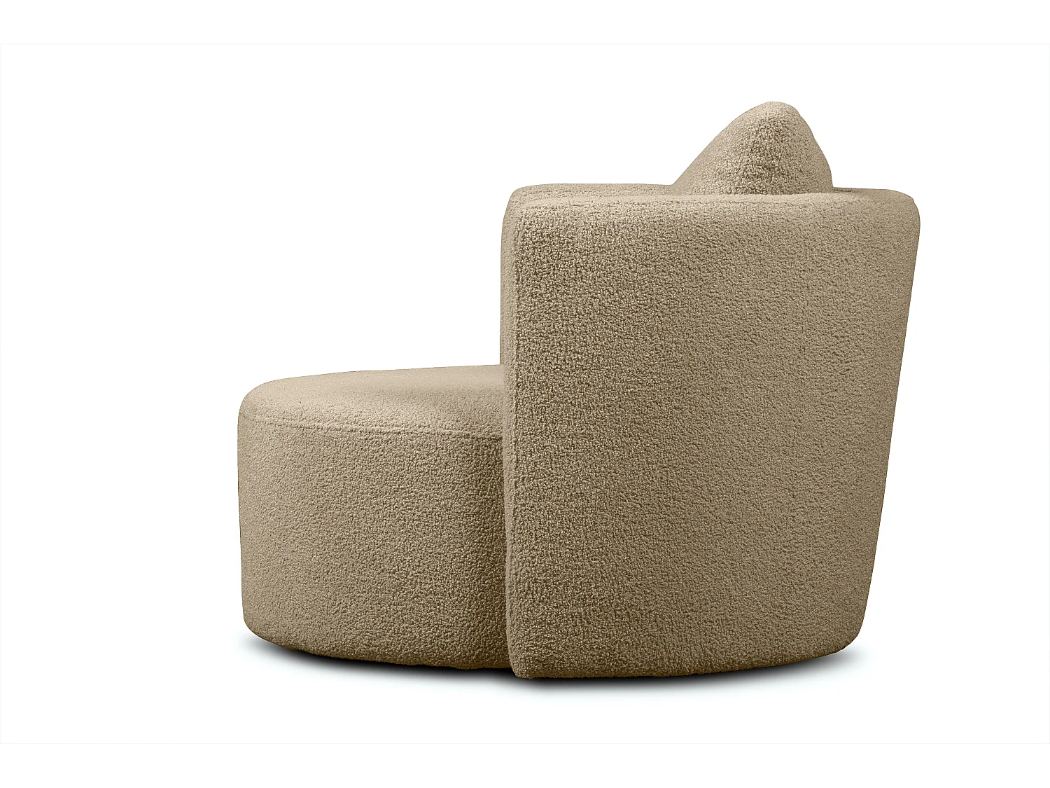 Sessel mit Fußbank - Beige - RAGGI