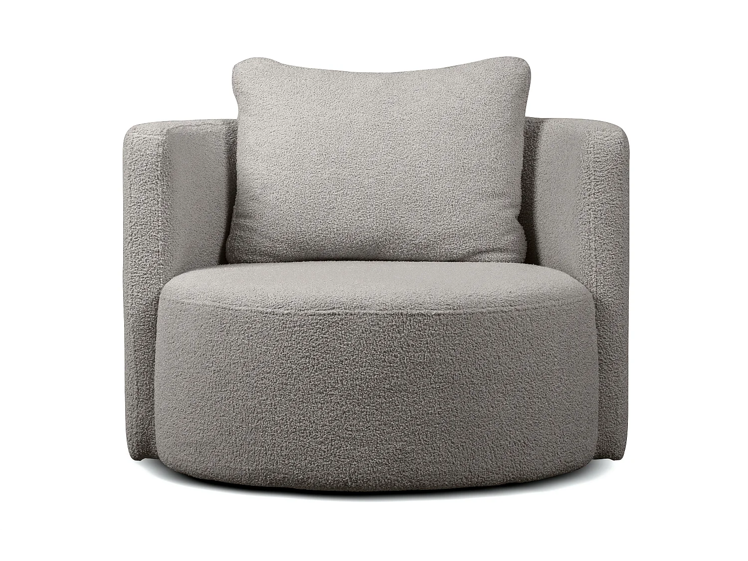 Sessel mit Fußbank - Hellgrau - RAGGI