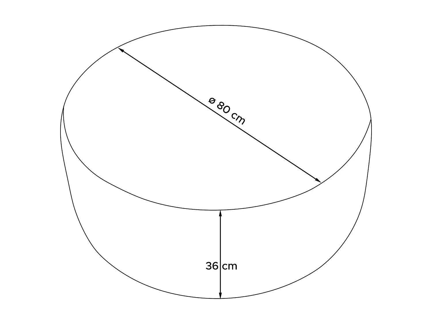 Sessel mit Fußbank - Ecru - RAGGI