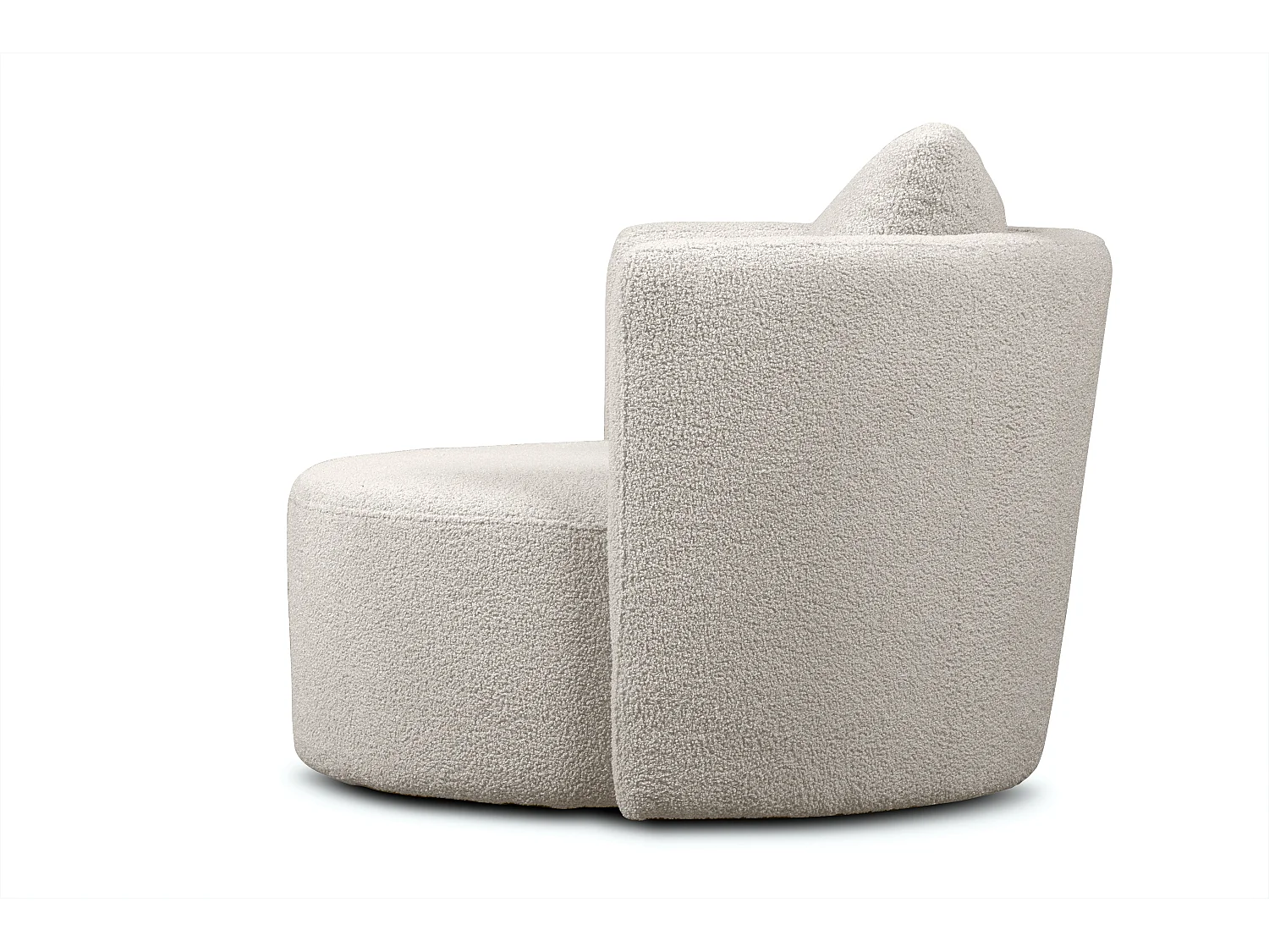 Sessel mit Fußbank - Weiß - RAGGI