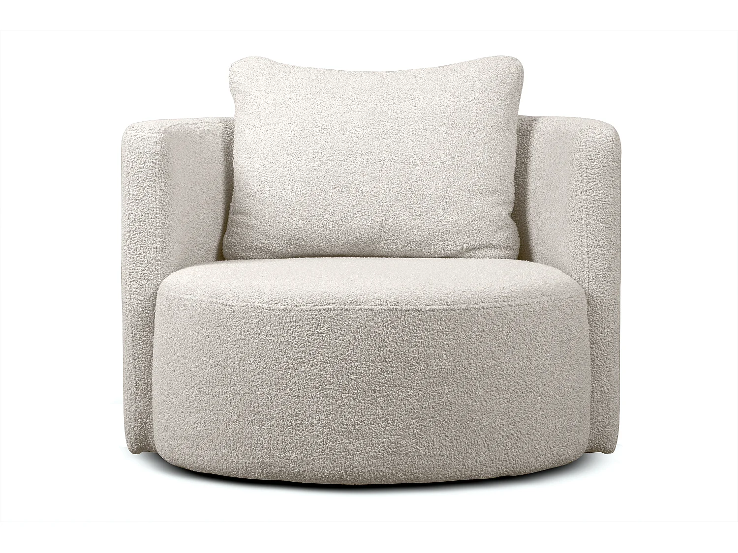 Sessel mit Fußbank - Weiß - RAGGI