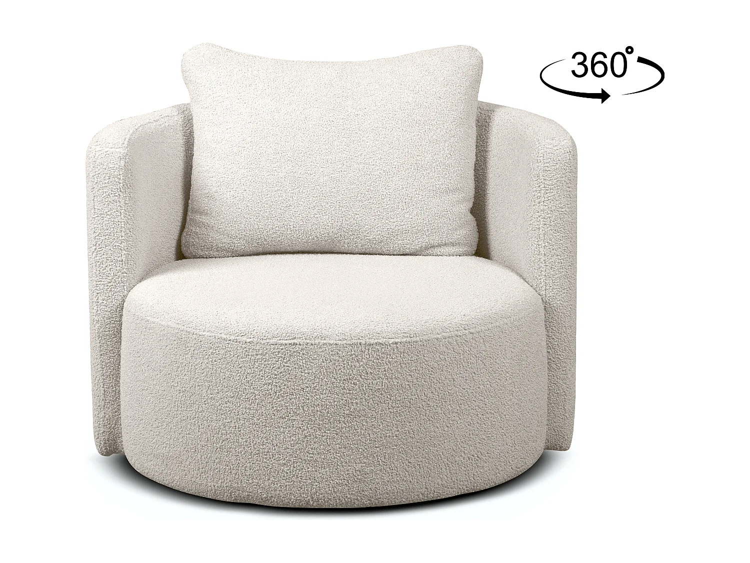 Sessel mit Fußbank - Weiß - RAGGI