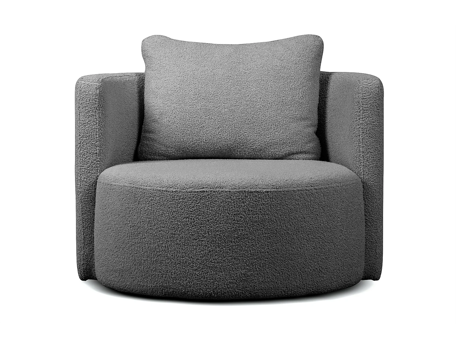 Sessel mit Fußbank - Lavagrau - RAGGI