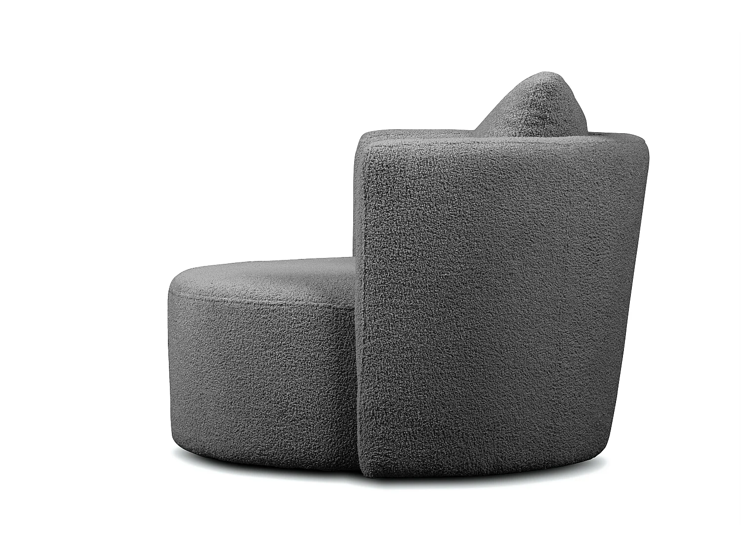 Sessel mit Fußbank - Lavagrau - RAGGI