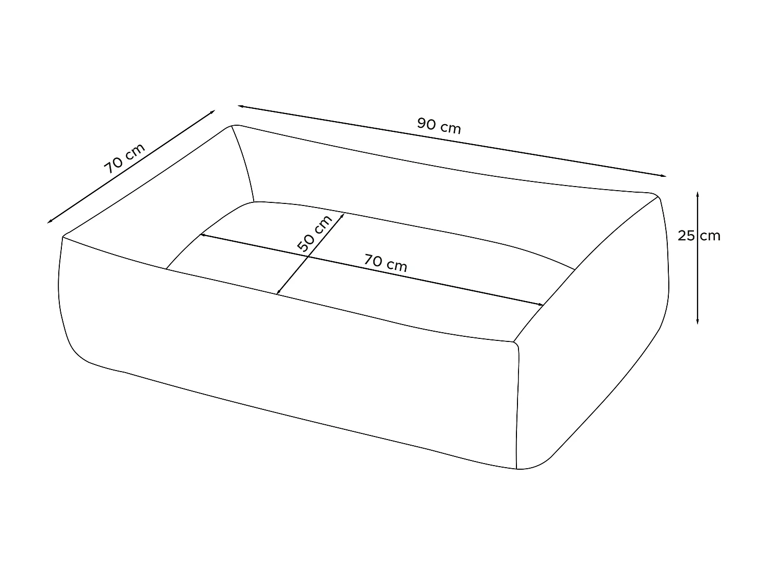 Hundebett - Grau - CANINI