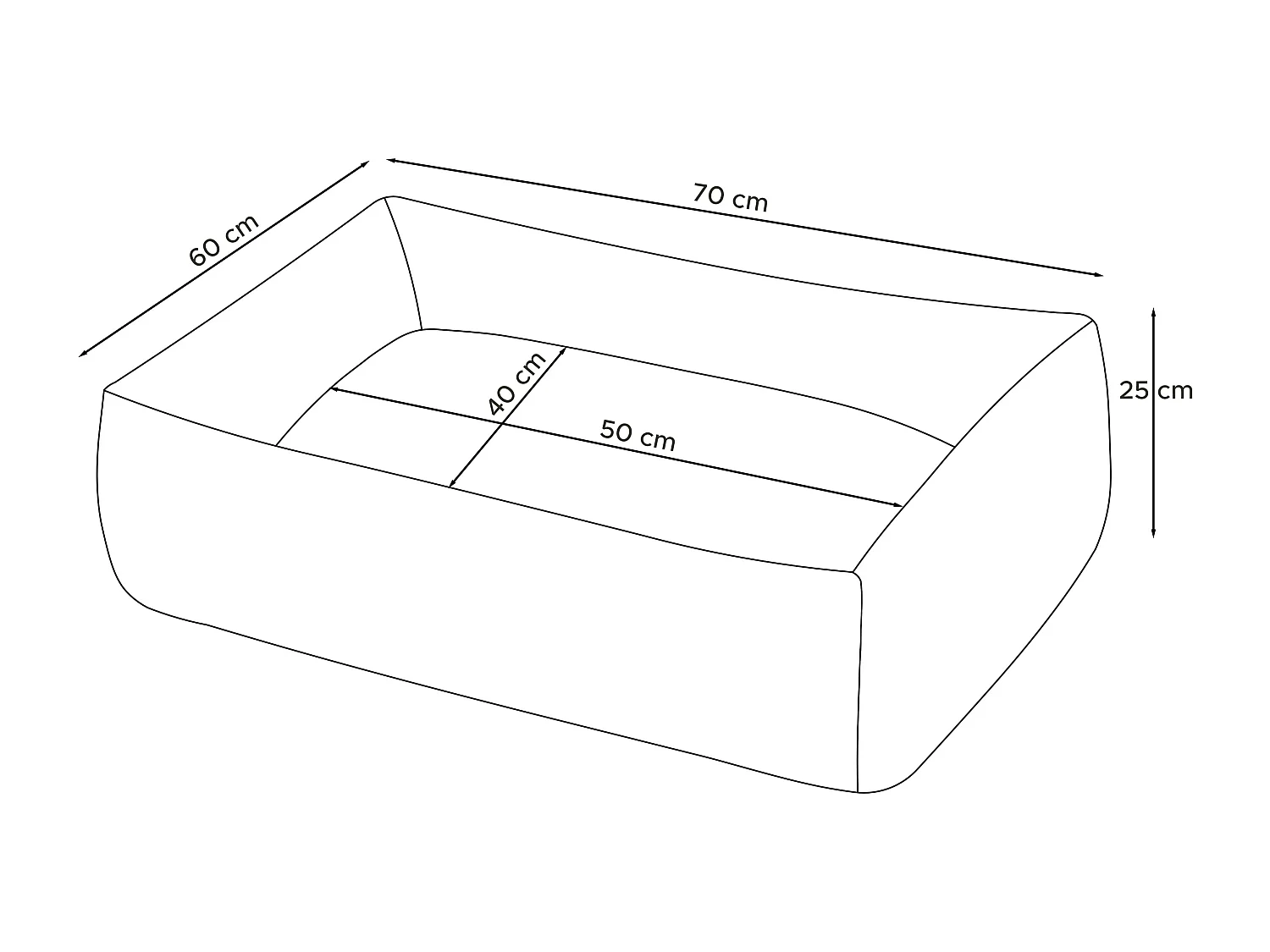 Hundebett - Braun - CANINI