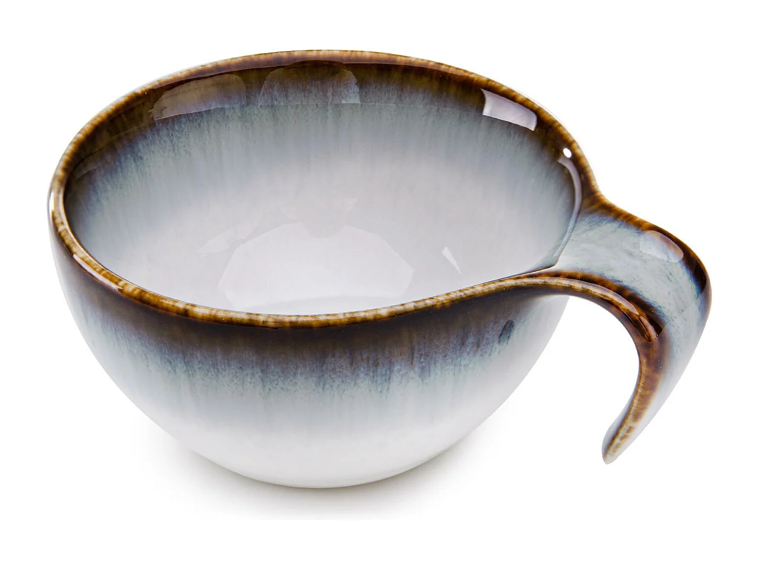 Espressoservice 12-tlg - weiß / marineblau / braun - TIME DIM