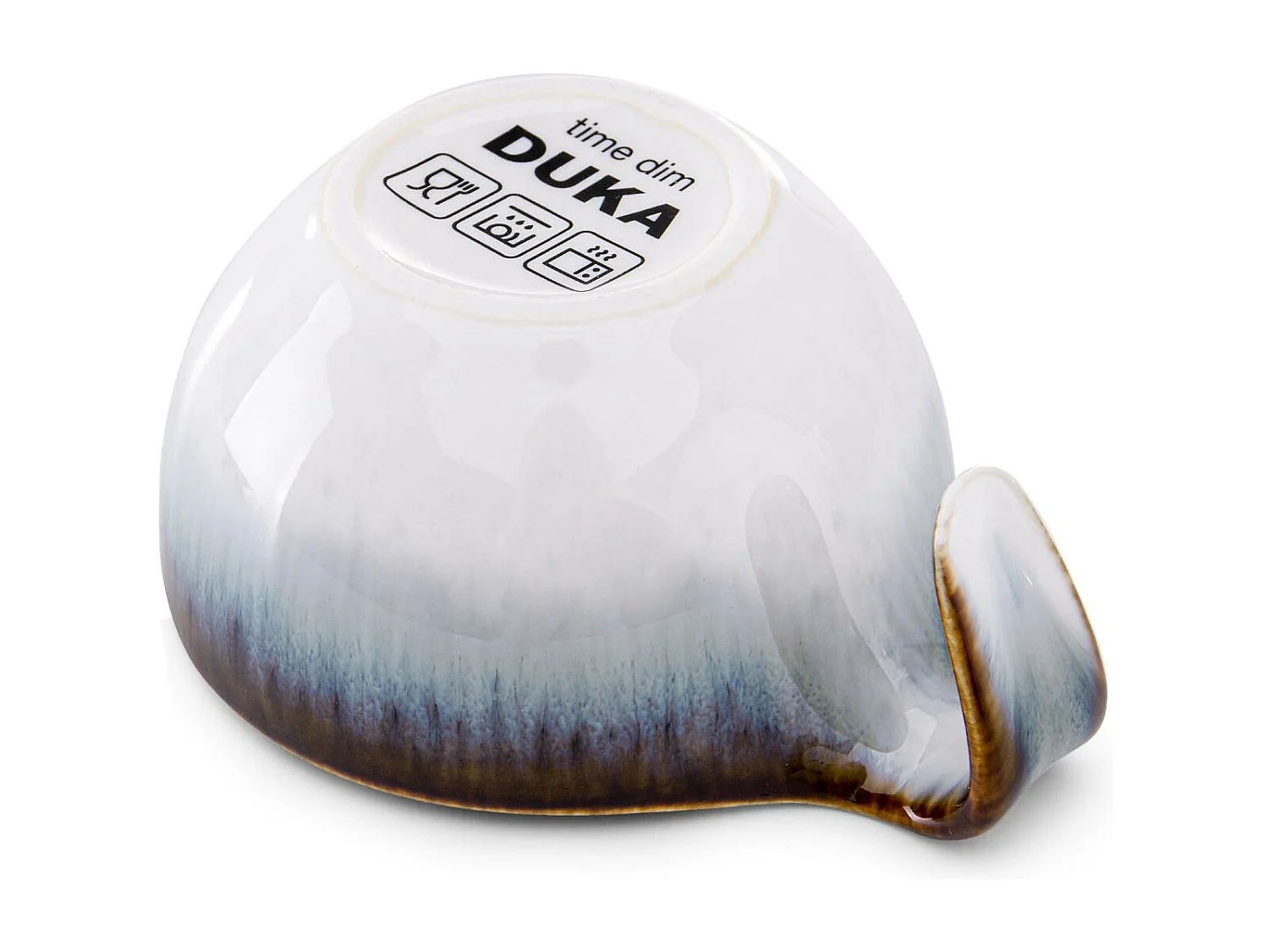 Espressoservice 12-tlg - weiß / marineblau / braun - TIME DIM