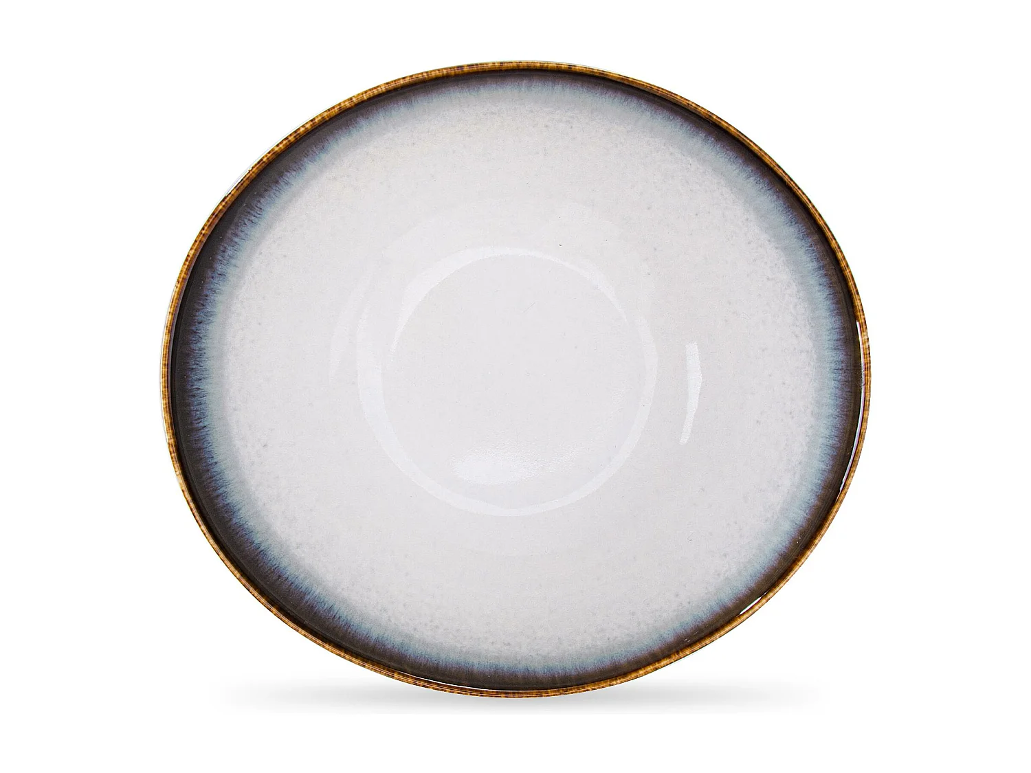 Schalen 6-tlg - weiß / marineblau / braun - TIME DIM