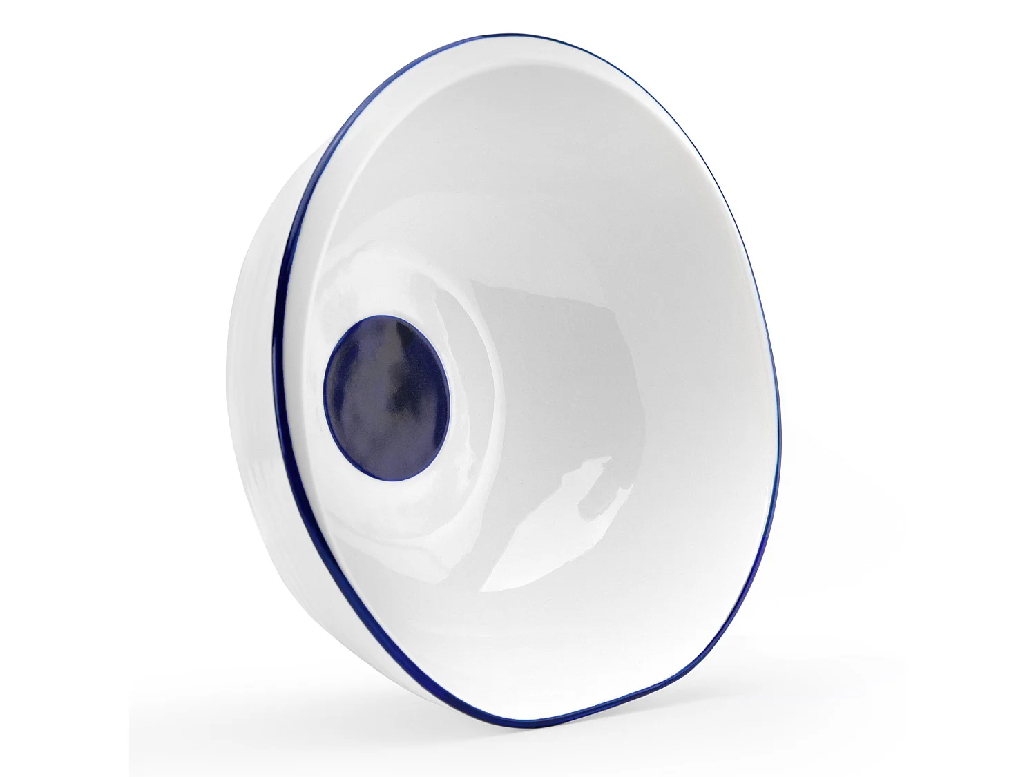 Schale (6er-Set) - weiß/marineblau - KROG