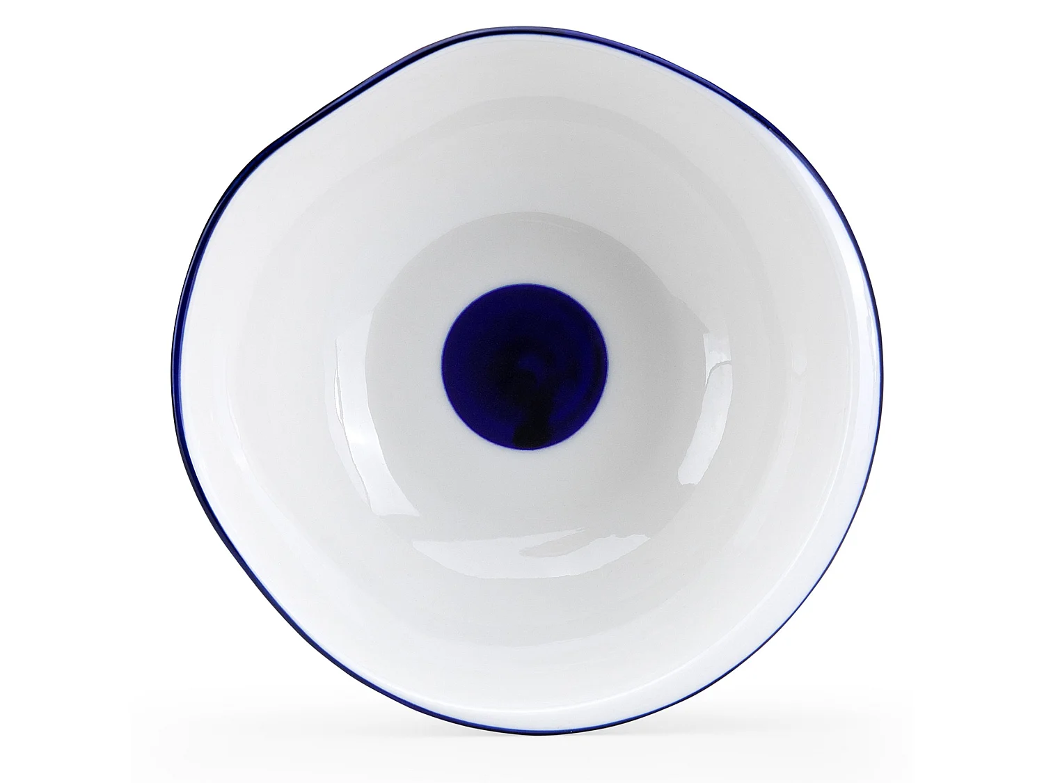 Schale (6er-Set) - weiß/marineblau - KROG