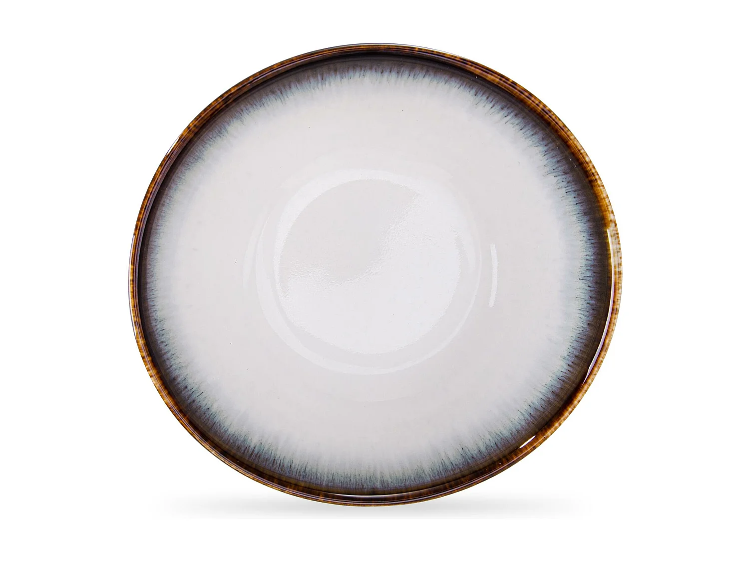 Schalen 6-tlg - weiß / marineblau / braun - TIME DIM