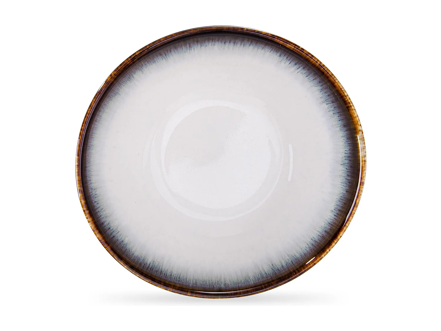 Schalen 6-tlg - weiß / marineblau / braun - TIME DIM